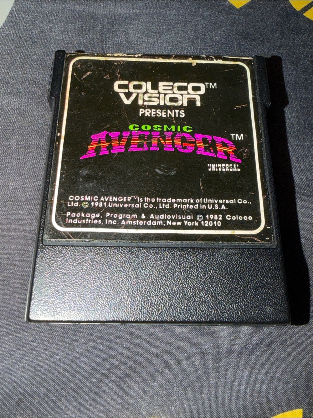 Coleco Vision Cosmic Avenger Video Game Cartridge Loose No Box Works Great Used.